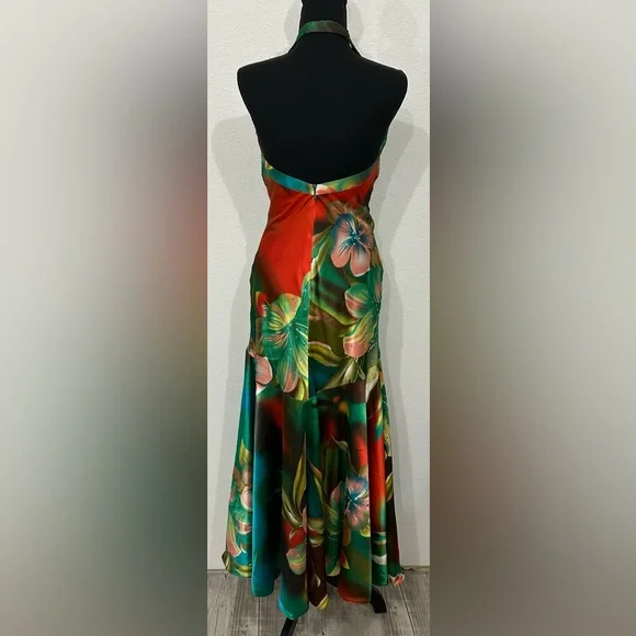 Tony Bowls Paris Tropical Satin Prom Dress - 6 - Multicolored - Used - Picture 3 of 8